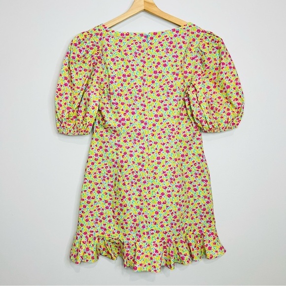 Lovers & friends Luella Mini Dress in Millie Floral Multi size large - Picture 6 of 7